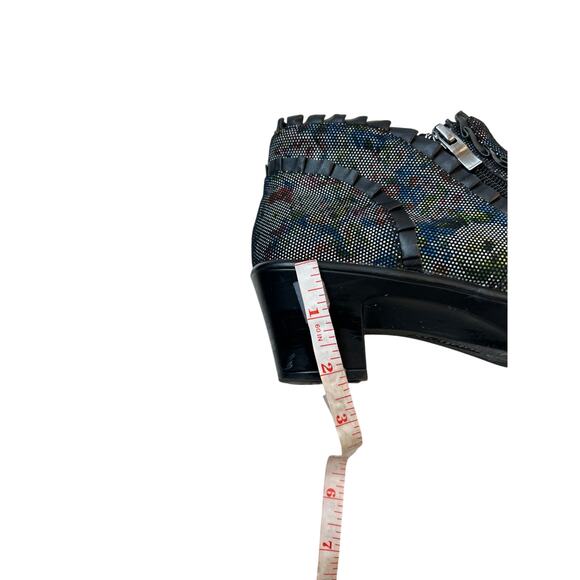 Alegria Leather Floral Shimmery Ankle Boots EU Size 37 US Size 6.5 - Picture 11 of 11